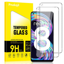 Carica l'immagine nel visualizzatore di Gallery, Pnakqil 2 Pezzi Pellicola Protettiva Vetro Temperato per Realme 8/8 Pro 4G, 2 Pezzi HD Protettiva, Durezza 9H Anti-Graff