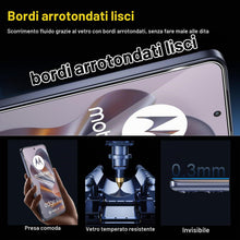 Carica l'immagine nel visualizzatore di Gallery, QULLOO Vetro Temperato per Motorola Moto Edge 50 Neo, 2 Pezzi Pellicola Vetro Protettiva e 2 Pezzi Pellicola Fotocamera,