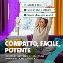 Carica l'immagine nel visualizzatore di Gallery, Siamo 5 Pack Sacchetti Deumidificatori Antimuffa Per Armadio, Casa, Assorbi Umidità In Armadi, Cucine, Seminterrati, Cam