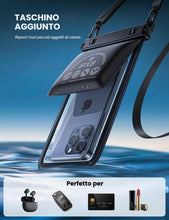Carica l'immagine nel visualizzatore di Gallery, Lamicall Custodia Impermeabile Smartphone - [Design a Doppia Borsa]