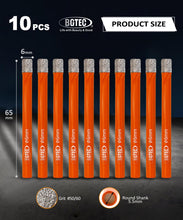 Carica l'immagine nel visualizzatore di Gallery, BGTEC Punte Diamantate Gres Porcellanato 6 mm 10 Pezzi