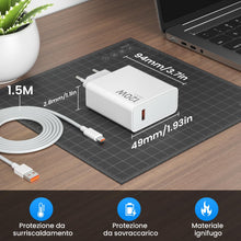 Carica l'immagine nel visualizzatore di Gallery, Caricabatterie 120W per Xiaomi 14T Pro 13T / 12T Pro con 1.5 m Cavo USB C