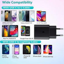 Carica l'immagine nel visualizzatore di Gallery, 25W Caricatore USB C Rapido per Samsung Galaxy A57 A56 A55 A54 A53 A36 A35 A26 A25 A16 A15 S26 S25 S24 S23 S22 S21 S20 F