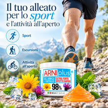 Carica l'immagine nel visualizzatore di Gallery, ARNIplus+ Arnica per cavalli uso umano, gel forte con vitamina C, 500 ml
