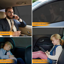 Carica l'immagine nel visualizzatore di Gallery, CNMTCCO 2 Pezzi Tendine Parasole Auto Bambini Universali, Rete Elastica Traspirante con Protezione UV e Antiriflesso, Co
