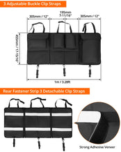 Carica l'immagine nel visualizzatore di Gallery, QWORK® Borsa Organizer per Bagagliaio Auto, Impermeabile, Grande Capacità, 600D Telone, Multi-Tasca Portaoggetti per SUV