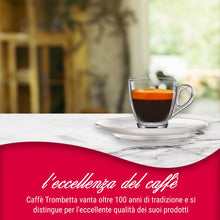 Carica l'immagine nel visualizzatore di Gallery, Caffè Trombetta - l'Espresso Dolce Più Crema, Capsule Compatibili con Sistema Nescafè Dolce Gusto - 1 Confezione da 16 C