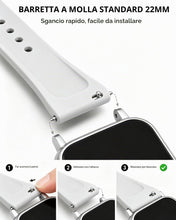 Carica l'immagine nel visualizzatore di Gallery, Cinturini 22mm Silicone per Redmi Watch 5 Lite/Active e altri