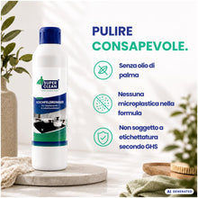 Carica l'immagine nel visualizzatore di Gallery, SUPER CLEAN Detergente per piano cottura per tutti i piani cottura in vetroceramica e induzione. Contenuto: 250 ml + spu