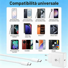Carica l'immagine nel visualizzatore di Gallery, 45W USB C Caricatore Caricabatterie Sumsamg Veloce con 2M Cavo USBC, Presa USB C Alimentatore Tipo C Adattatore Spina Sp