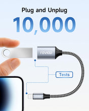 Carica l'immagine nel visualizzatore di Gallery, RAVIAD Adattatore Lightning a USB [Certificato MFi], Lightning a USB Adattatori Cavo OTG iOS per iPhone/i-Pad, Cavo USB3