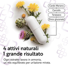 Carica l'immagine nel visualizzatore di Gallery, Cardo Mariano Tarassaco e Carciofo PiùLife 400 mg Silimarina - 180 Capsule
