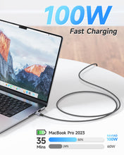 Carica l'immagine nel visualizzatore di Gallery, RAVIAD 100W Cavo USB C USB C [2Pezzi 1M] Cavo USB Type-C 5A Ricarica Rapida