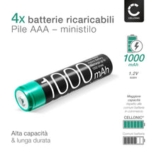 Carica l'immagine nel visualizzatore di Gallery, CELLONIC 4x AAA Batteria compatibile con Siemens Gigaset CL660HX, E290