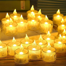Carica l'immagine nel visualizzatore di Gallery, Candele a LED,35 pezzi Senza Fiamma,candele led con Batterie,Candele Elettriche luci tealight luci a LED realistiche per