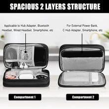 Carica l'immagine nel visualizzatore di Gallery, Borsa Per Cavi, Organizer Universale Per Cavi, Borsa Universale, Accessorio Da Viaggio, Per Cavo Di Ricarica Power Bank 