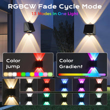 Carica l'immagine nel visualizzatore di Gallery, Quntis Applique LED Esterno Solare Bianca Calda e Colore