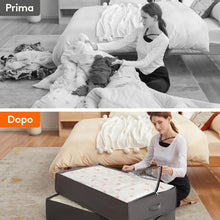 Carica l'immagine nel visualizzatore di Gallery, Lifewit Confezione da 4 Contenitori Portaoggetti Sottoletto per Coperte con Maniglia Rinforzata, Organizer per Piumoni, 