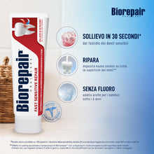 Carica l'immagine nel visualizzatore di Gallery, Biorepair, Dentifricio Fast Sensitive Repair, 75ml
