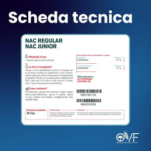 Carica l'immagine nel visualizzatore di Gallery, OVF NAC N-Acetil-Cisteina NAC 600mg 60cps Perfetto per Stimolare la Rigenerazione del Glutatione 2 Mesi di Fornitura Sen