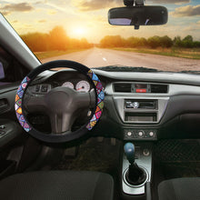 Carica l'immagine nel visualizzatore di Gallery, 1 Pezzo Coprivolante Auto, Coprivolante in stile nazionale, Copri Sterzo in Microfibra Traspirante e Antiscivolo, Copriv
