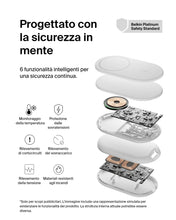 Carica l'immagine nel visualizzatore di Gallery, Belkin BoostCharge Caricabatteria magnetico pieghevole 2 in 1 con Qi2 15W, Caricatore wireless compatibile con MagSafe, 