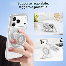 Carica l'immagine nel visualizzatore di Gallery, Supporto ad anello magnetico per MagSafe per iPhone 17 Pro 16 15 14 13 12, supporto ad anello per Samsung S26 S25 S24 S2