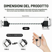 Carica l'immagine nel visualizzatore di Gallery, 15 cm Cavo USB-C a USB-C OTG per Telecomando Drone DJI