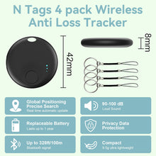 Carica l'immagine nel visualizzatore di Gallery, Air Tracker Android, 4 PCS Smart Tracker Gemini AI GPS Localizzatore Chiavi Compatibile con Trova Dispositivo(Solo Andro