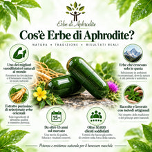 Carica l'immagine nel visualizzatore di Gallery, Erbe Di Aphrodite Integratore Uomo 100% Naturale Con Ginseng, Tribulus Terrestris, Rodiola Rosea, Aglio, Cannella – Form