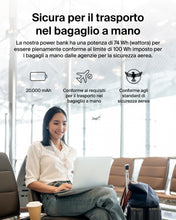 Carica l'immagine nel visualizzatore di Gallery, Belkin BoostCharge Power Bank 20000mAh con Porte USB-C e USB-A - Blu
