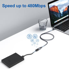Carica l'immagine nel visualizzatore di Gallery, RAVIAD Cavo Prolunga USB 2.0 2M, Cavo USB 2.0 A Maschio e Femmina Nylon