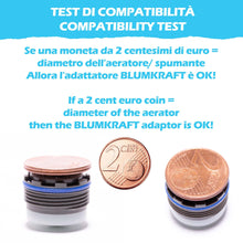 Carica l'immagine nel visualizzatore di Gallery, Adattatore per rubinetto miscelatore M18,5 - M22 per IKEA, GROHE, Neoperl TJ, filtro BRITA