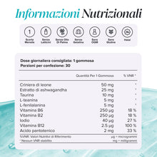 Carica l'immagine nel visualizzatore di Gallery, Focus Bambini Gommose | 30 Nootropiche | Criniera Leone, Ginseng | Novomins