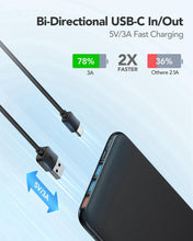 Carica l'immagine nel visualizzatore di Gallery, Charmast Power Bank 26800mAh, Ultra Sottile Caricatore Portatile Nero
