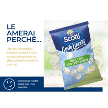 Carica l'immagine nel visualizzatore di Gallery, Riso Scotti Chips di Riso Sour Cream &amp; Onion Snack con Riso, Senza Glutine, Senza Olio di Palma, 40g