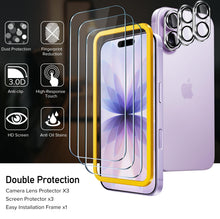 Carica l'immagine nel visualizzatore di Gallery, iVoler Pellicola Vetro Temperato per iPhone 17 6.3", 3+3 Pezzi