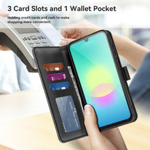 Carica l'immagine nel visualizzatore di Gallery, ivencase Cover per Samsung Galaxy A27 5G con Vetro Temperato, Nero