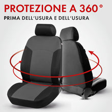 Carica l'immagine nel visualizzatore di Gallery, Walser 13412 Coprisedili auto, coprisedili auto Portland per sedili anteriori, rivestimenti in grigio/nero