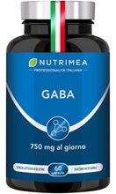 Carica l'immagine nel visualizzatore di Gallery, Gaba Integratore 750 mg Puro | Senza Eccipienti | 60 Capsule | Nutrimea