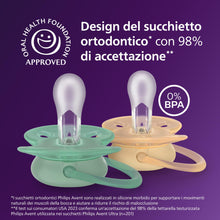 Carica l'immagine nel visualizzatore di Gallery, Philips Avent chupetes ultra soft: diseño anatómico, para bebés de 6 a 18 meses, escudo flexible, tetina simétrica de si