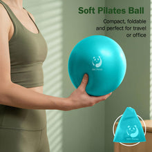 Carica l'immagine nel visualizzatore di Gallery, Slim Panda Palla Pilates Piccola,23-25cm Anti Scoppio Antiscivolo Palla Ginnastica con Cannuccia Gonfiabile,Soft PVC Pal