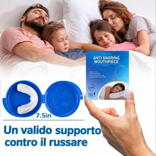 Carica l'immagine nel visualizzatore di Gallery, Bite Antirussamento Notturno, Dispositivo Anti Russamento - Bite Riutilizzabile Pronto all’Uso, Design Leggero e Confort