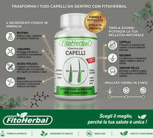 Carica l'immagine nel visualizzatore di Gallery, FITOHERBAL Biotina Capelli, Integratori per Capelli Trattamento per 4 mesi
