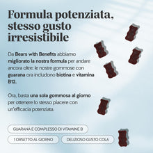 Carica l'immagine nel visualizzatore di Gallery, Bears with Benefits - Gommose Guaranà Caffeina - Energia - 30 pezzi
