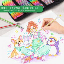 Carica l'immagine nel visualizzatore di Gallery, Melifluo Penne Gel Colorate Glitterate, Set da 120 Pezzi