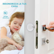 Carica l'immagine nel visualizzatore di Gallery, Fermaporta Paraurti da Parete, 6 Pezzi Proteggi Maniglia Porta, Gommini Maniglie Porte, Porta Stopper Parete Trasparente