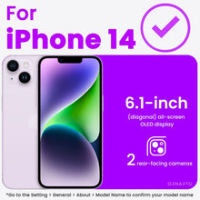 Carica l'immagine nel visualizzatore di Gallery, ORNARTO Cover per iPhone 14 Silicone,Antiurto,Lilla Pastello