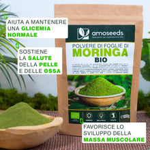 Carica l'immagine nel visualizzatore di Gallery, Polvere di Foglie di Moringa Oleifera BIO 1kg | Vitamine, Capelli e Pelle