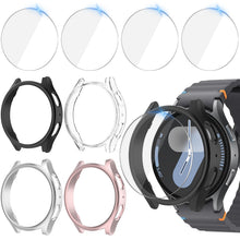 Carica l'immagine nel visualizzatore di Gallery, 4+4Pezzi Cover 40mm per Samsung Galaxy Watch 7 Pellicola Protettiva, AntiGraffio PC Custodia + HD Vetro Temperato Protez